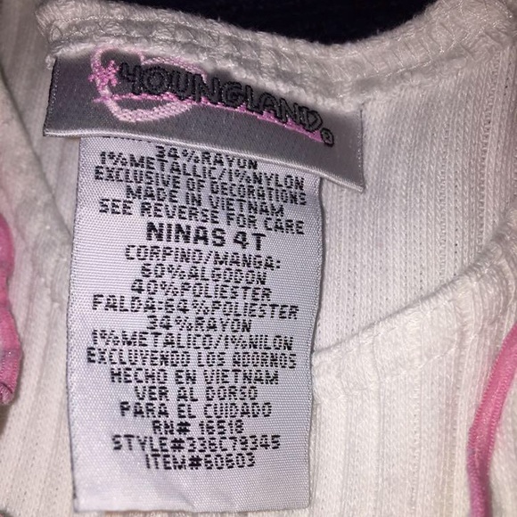 Youngland white and pink dress. 4T - Picture 3 of 3